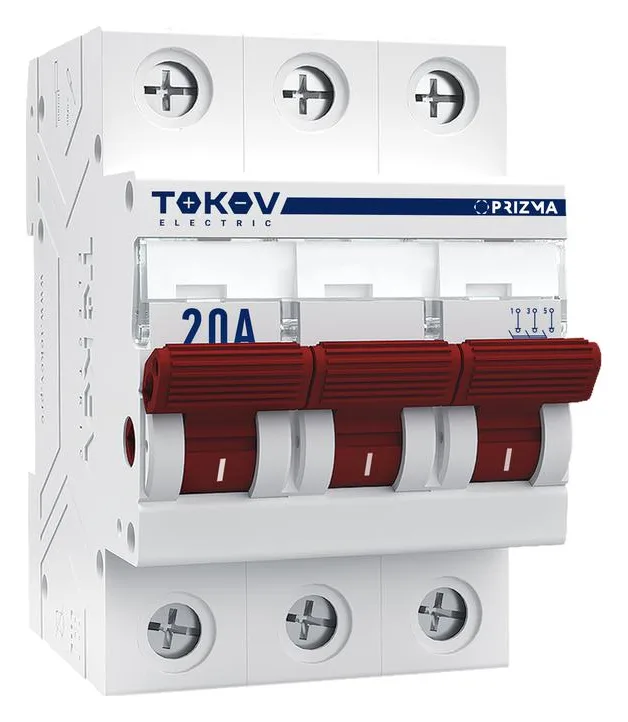 Выключатель нагрузки модульный 3п 20А PRIZMA TOKOV ELECTRIC TKE-PZ60-MDSI-3-20