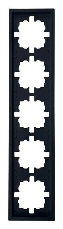 Рамка 5-м ZIMA горизонт. черн. бархат LEZARD 704-4200-150