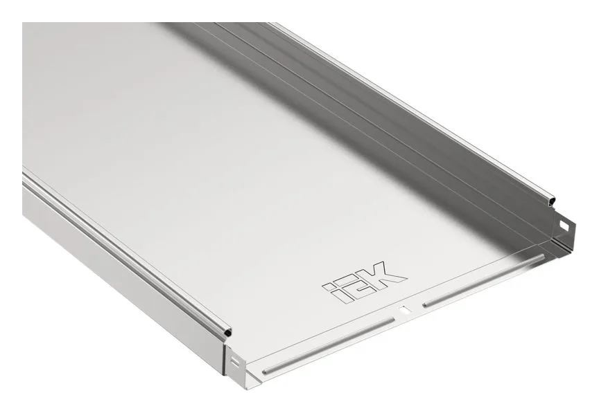 Лоток листовой неперфорир. 500х50 L3000 сталь 1.2мм IEK CLN10-050-500-3