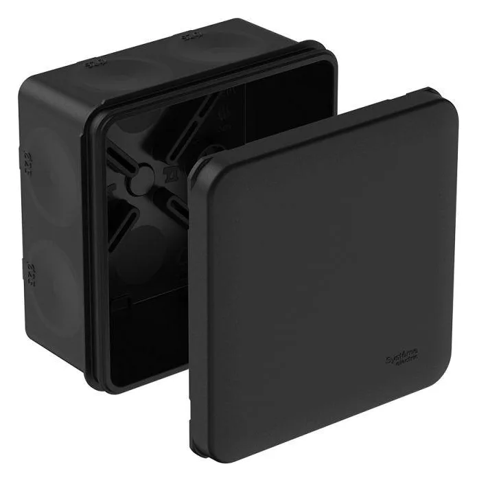 Коробка распределительная MultiBox IP66 85х85х42 DIY (со стикером) черн. SE IMT352971