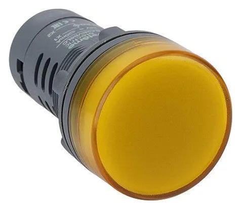 Лампа светосигнальная SB7 d22мм 230В AC желт. моноблочная SE SB7EV08MP