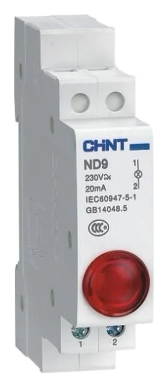 Индикатор ND9-1/r AC/DC 230В (LED) (R) красн. CHINT 594113