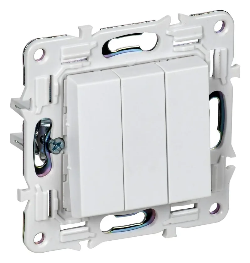 Выключатель 3-кл. SKANDY 10А SK-V11W арктич. бел. IEK SK-V30-0-10-K01