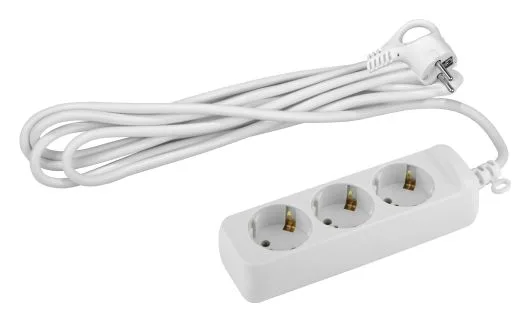 Удлинитель 3х5м с заземл. 10А IP20 UX-3e-5m ПВС 3х0.75 Эра Б0038576