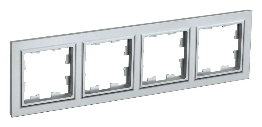 Рамка 4-м BRITE РУ-4-БрА алюм. IEK BR-M42-K47