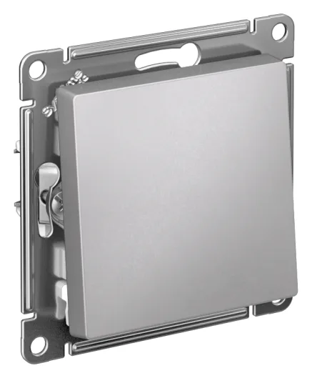 Выключатель 1-кл. СП AtlasDesign 10А IP20 (сх. 1) 10AX механизм алюм. SE ATN000311