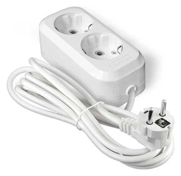 Удлинитель 2х5м с заземл. IP20 Е-302А ПВС 3х1.5 Universal 1719