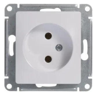 Розетка 1-м СП Glossa 16А IP20 без заземл. механизм бел. SE GSL000141