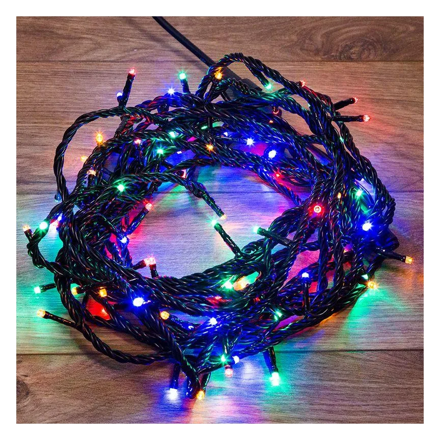 Гирлянда светодиодная управляемая"Нить" 20м 200LED мультиколор 20Вт 220-240В IP65 8 режимов провод ПВХ черн. (нужен контроллер 217-204) Neon-Night 303-149