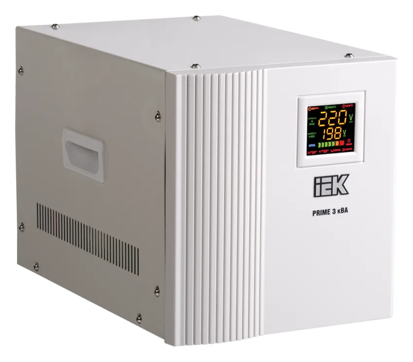 Стабилизатор напряжения Prime 3кВА переносной IEK IVS31-1-03000