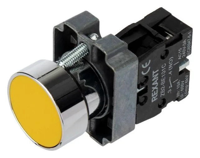 Кнопка XB2 желт. NO Rexant 36-5521