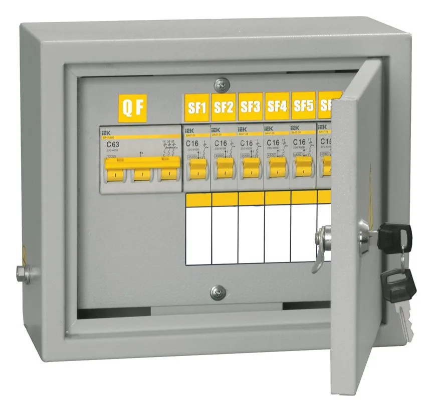Щит ОЩВ-6/ОЩВ-3-63-6-0 (ВВ63А 6х16А) IP31 IEK MSM10-3N-06-31