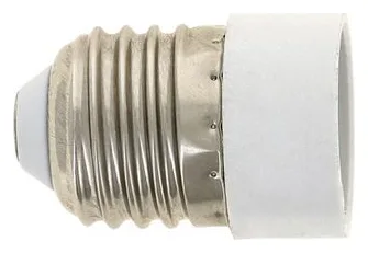 Переходник E27-E14 бел. EKF AD-E27-E14-w