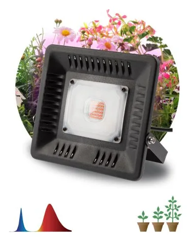 Прожектор светодиодный для растений FITO-50W-LED BLUERED 50Вт IP65 220-240В -30град. до + 45град. 30000ч для цветения и плодоношения красно-синего спектра ЭРА Б0039033