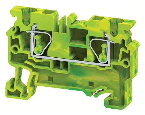 Клемма заземляющая пружинная OptiClip CXG-4-PE-(0.2-4) КЭАЗ 289760