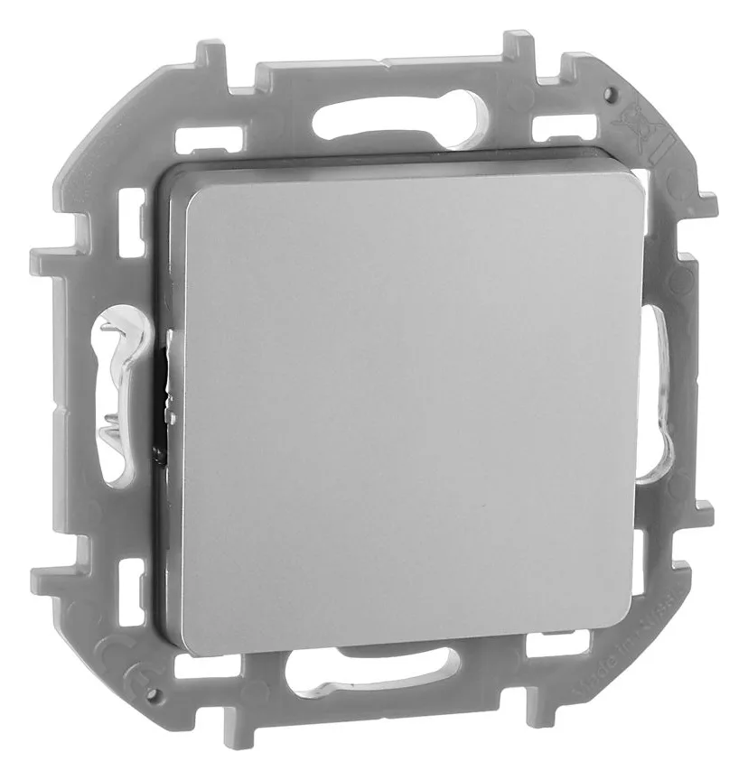 Выключатель 1-кл. Inspiria 10А IP20 250В 10AX механизм алюм. IEK 673602