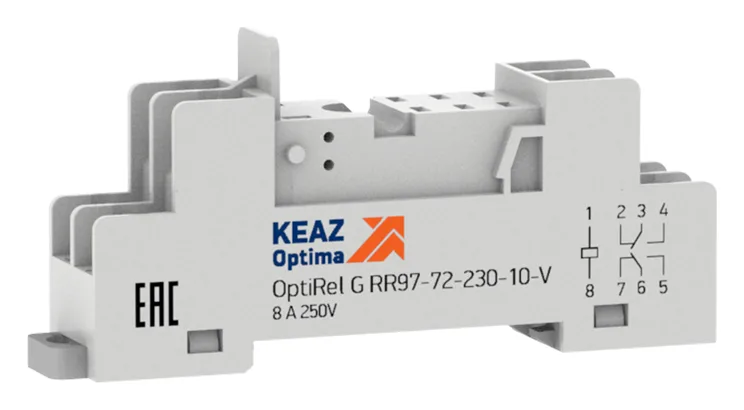 Розетка для реле OptiRel G RR97-72-230-10-V КЭАЗ 281177
