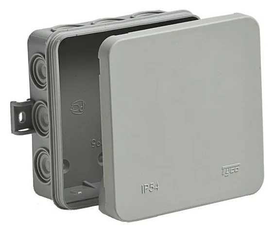 Коробка распределительная ОП 100х100х35мм IP54 12 вводов сер. Ruvinil 67095