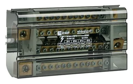Блок распределительный (кросс-модуль) 160A (4x12) PROxima EKF db-160-4x12