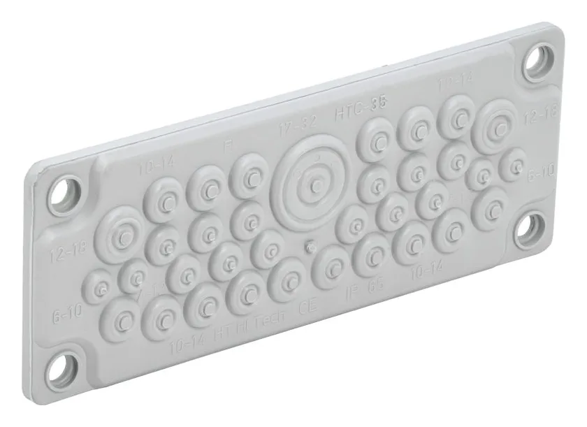 Ввод кабельный мембранный 35 отверстий d6-32мм IP65 (без клипс) TITAN IEK TI-01D-MC-035-65