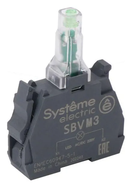 Блок световой светодиодный 230-240В AC зел. SE SBVM3
