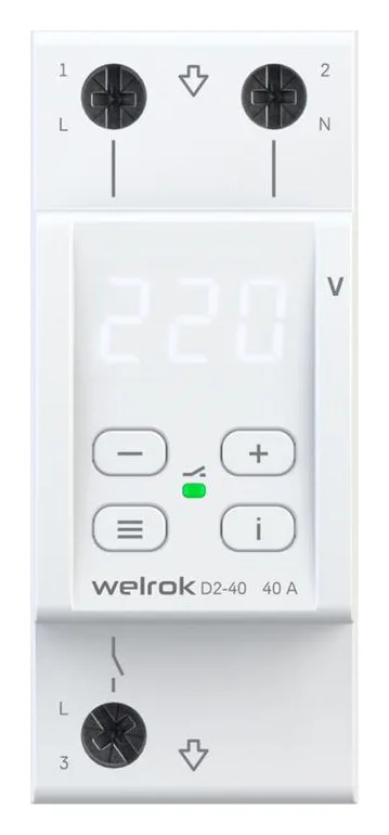 Реле напряжения D2-40 Welrok 4660251140021