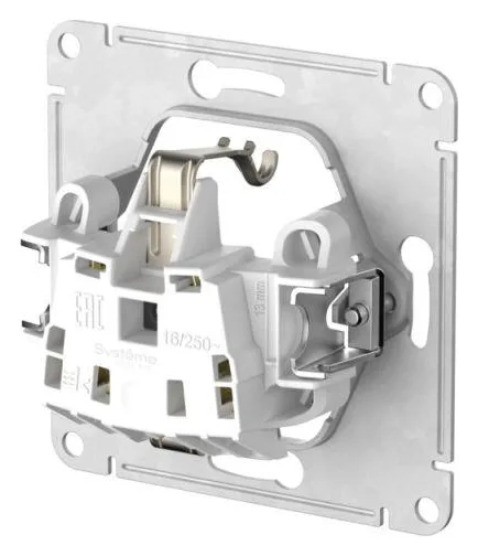 Розетка AtlasDesign 16А с заземл. быстрозажим. клем. механизм алюм. SE ATN000343S