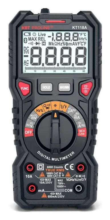 Мультиметр цифровой KT 118A "PROLINE" КВТ 79126
