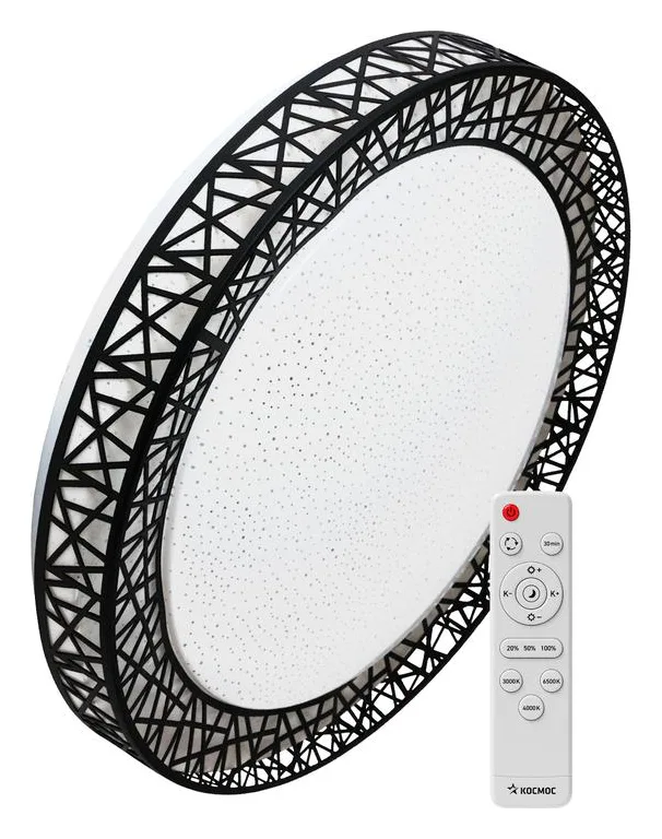 Светильник светодиодный PREMIUM Loft-B 75Вт 230В 3000-6500К 6000лм IP40 490х100мм настенно-потолочный управляемый с пультом ДУ КОСМОС KSLofB75W