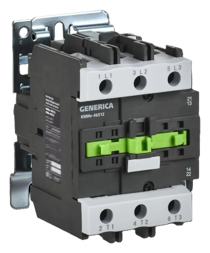 Контактор КМИе-46512 65А 400В/АС3 1НО 1НЗ GENERICA KKME41-065-400-11