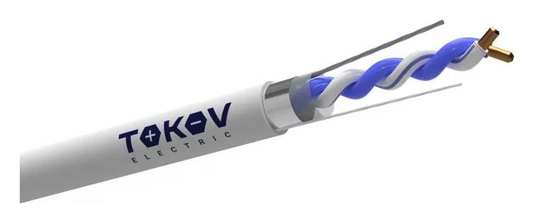 Кабель витая пара F/UTP 1х2х24AWG кат.5E PVC indoor 305м (м) TOKOV ELECTRIC TKE-C06-F12-5E-305-PVC