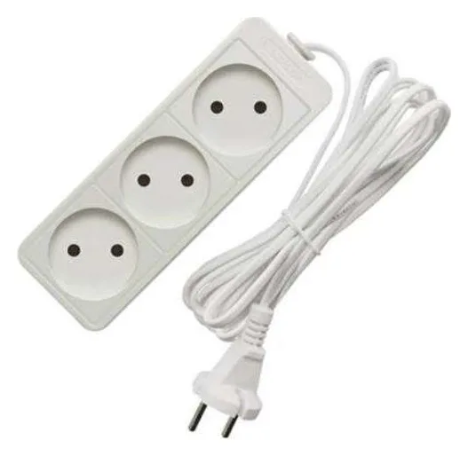 Удлинитель 3х7м без заземл. 10А IP20 2.2кВт ПВС Союз 481S-1307