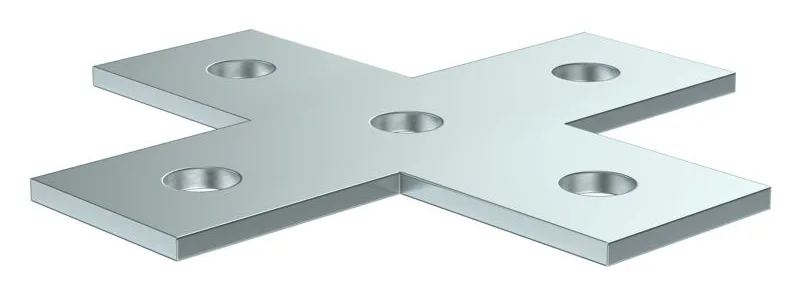 Пластина для STRUT-профиля соединительная X-образ. EZ IEK CLM50D-PXS-136-40