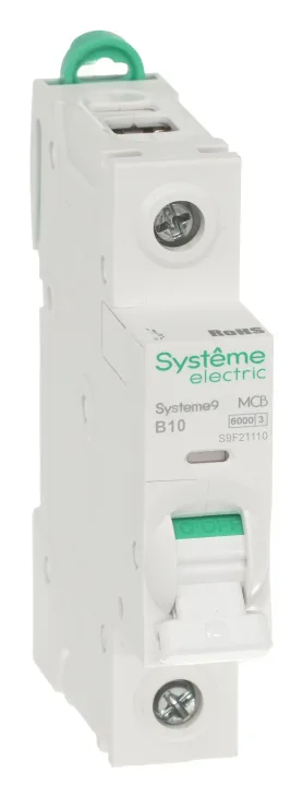Выключатель автоматический модульный 1п B 10А 6кА АВ Systeme9 230В SE S9F21110