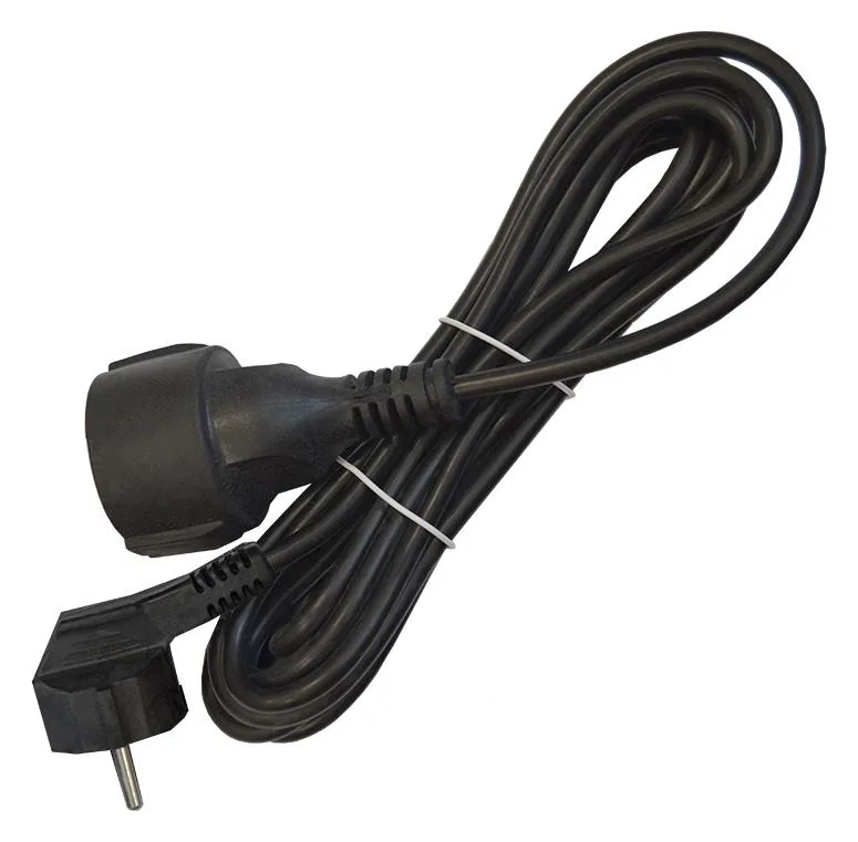 Удлинитель-шнур 1х5м с заземл. 16А IP20 ПВС 3х1 черн. DOMTOK 2359