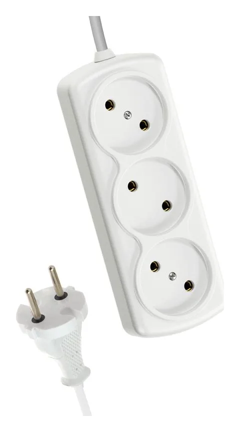 Удлинитель 3х5м 6А IP20 ПВС 2х0.75 КОСМОС YKsm5m-3g(6A)S