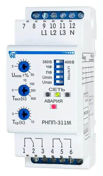 Реле напряжения РНПП-311М 3ф НовАтек-Электро 3425601311