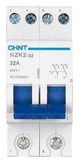 Переключатель модульный 2п 32А 2 полож. NZK2-32 CHINT 643003