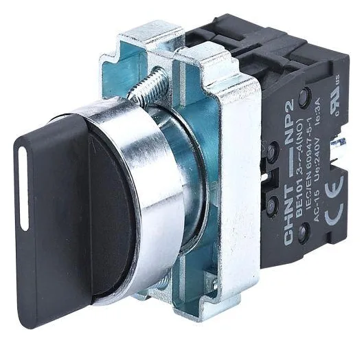 Переключатель NP2-BD55 3 положения возвратом 1НО+1НЗ IP40 (R) CHINT 574659
