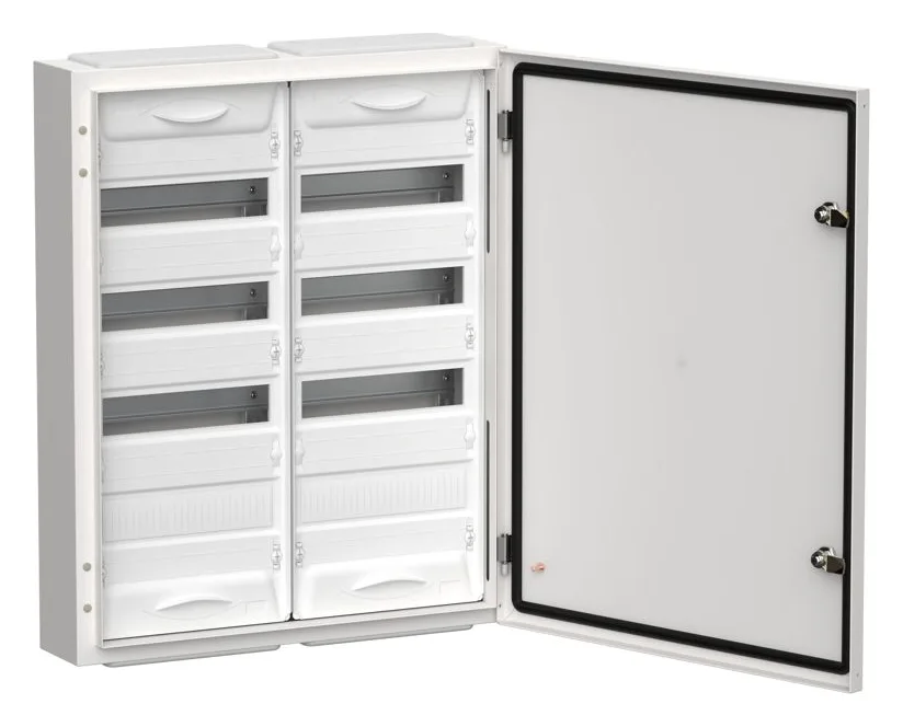 Корпус ЩРн-96 (2х48) TITAN 5 710х570х140 IP54 одна дверь метал. бел. IEK TI5-50-N-2X048-54