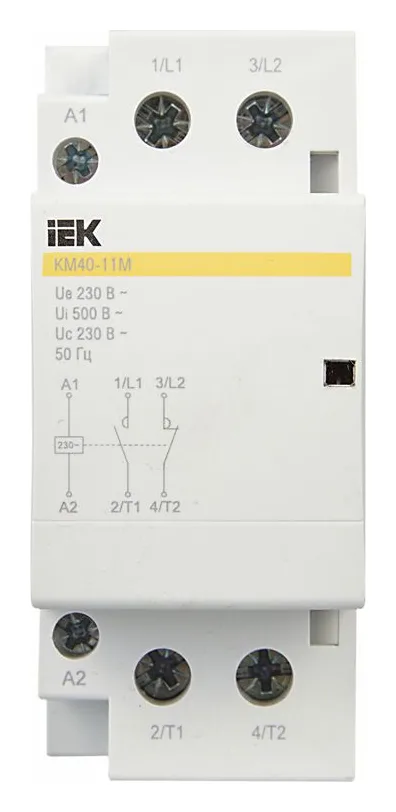 Контактор модульный КМ40-11М AC KARAT IEK MKK11-40-11