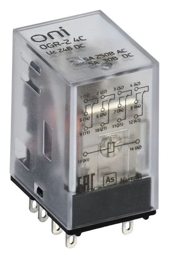 Реле общего назначения OGR-2 4C 24В DC ONI OGR-2-4C-DC24V