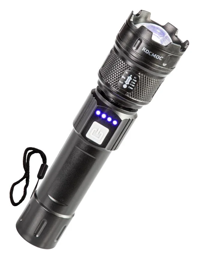 Фонарь ручной аккум. 5Вт P50 LED/ZOOM/Li-ion 1200мА.ч ABS КОСМОС KOC122Lit
