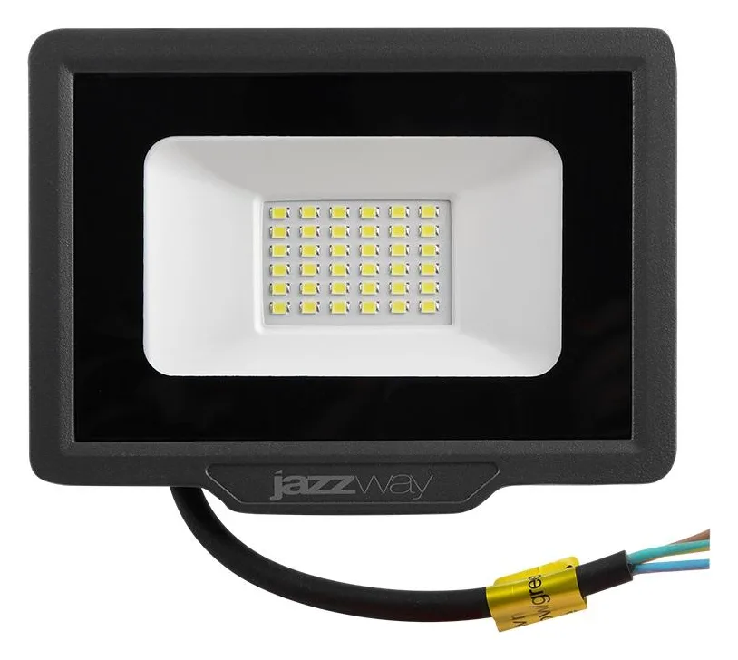 Прожектор светодиодный PFL-C3 30Вт 6500К IP65 ДО закален. прозр. стекло JazzWay 5023567A