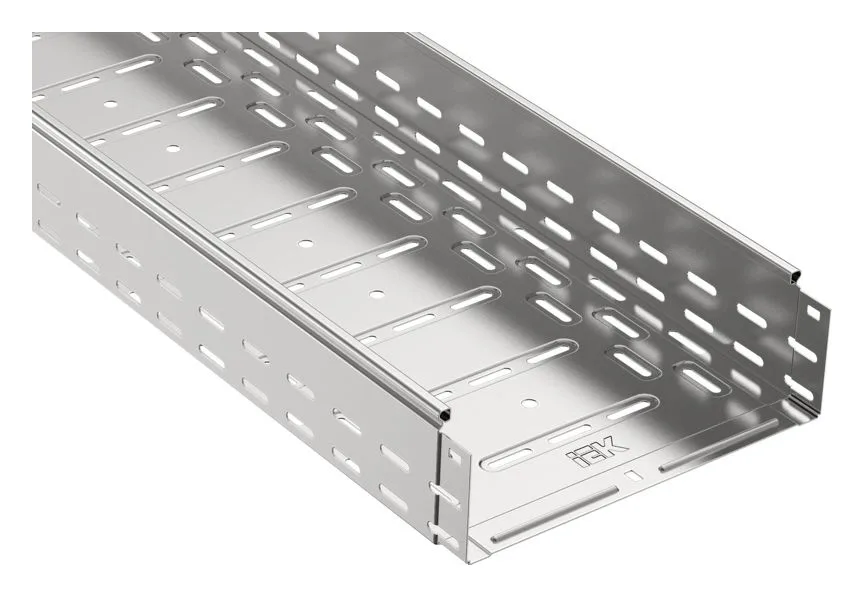 Лоток листовой перфорир. 300х100 L3000 сталь 1мм IEK CLP10-100-300-3