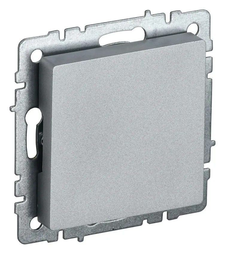 Заглушка c суппортом BRITE МЗ10-БрА механизм алюм. IEK BR-PL10-K47
