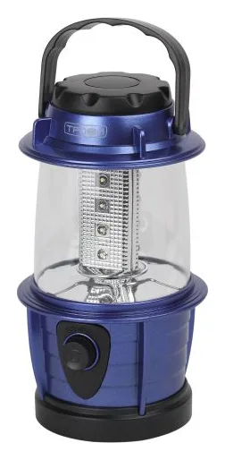 Фонарь кемпинговый KB-101 12LED элементы питания 3хAA (не в компл.) син. металлик Трофи Б0054482