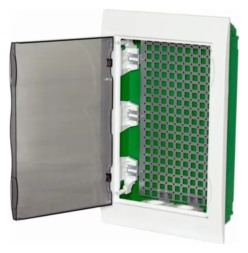 Корпус встраиваемый City9 Box IT 3 ряда 36мод. 2 розетки с прозр. дверцей SE EZ9E312S2FIT