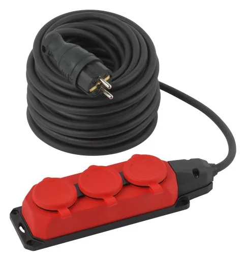 Удлинитель 3х30м с заземл. IP44 КГ 3х1.5 каучук UK-3e-3x1.5-30m-IP44(KG) Эра Б0057582