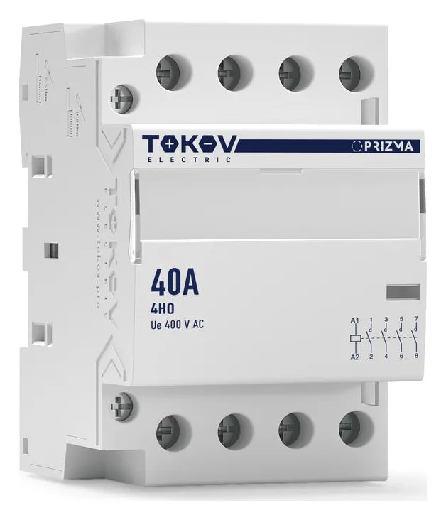 Контактор модульный 54мм 40А 230В АС 4НО PRIZMA TOKOV ELECTRIC TKE-PZ-MC-3-40-230-40